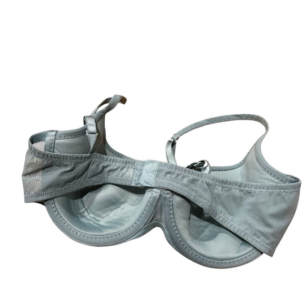 La Perla Blue Gray Contrast Stitch Bra - Picture 6 of 13